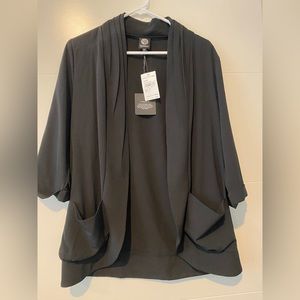 NWT Bobeau Black Open Blazer, Size M